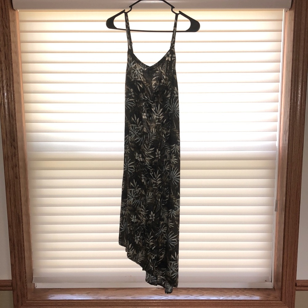 Tiki Palm Tropical Cut Out Dress